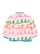 Giubbino per neonata Stella McCartney Kids rosa con finiture blu - Rubino Kids