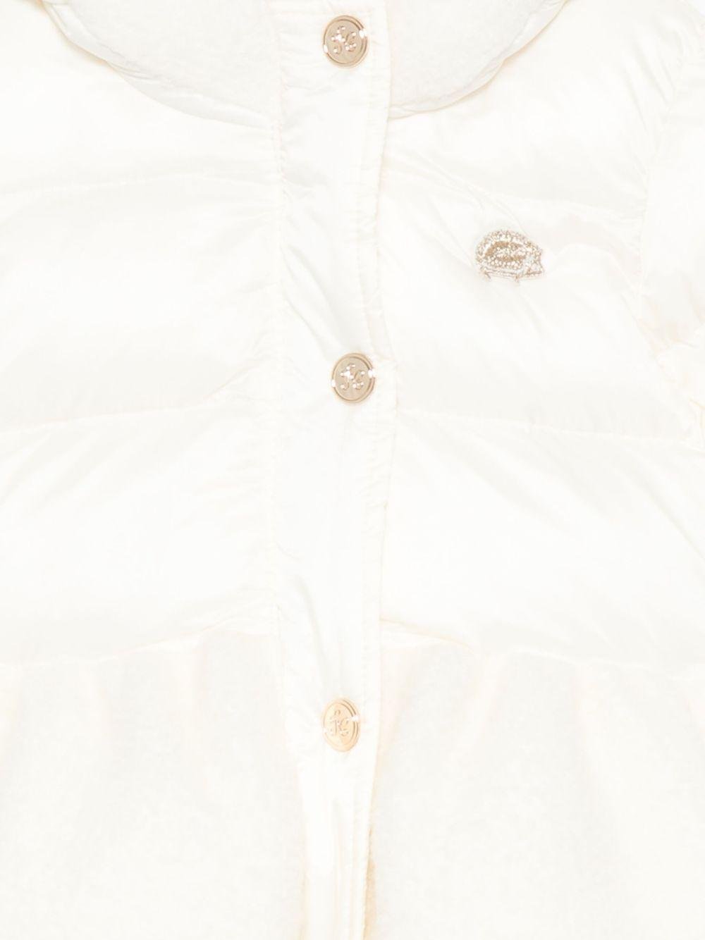 Giubbino per neonata Tartine Et Chocolat bianco con motivo con logo - Rubino Kids