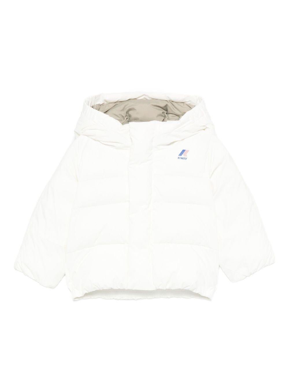 Giubbino per neonati K - Way Kids bianco con design trapuntato - Rubino Kids