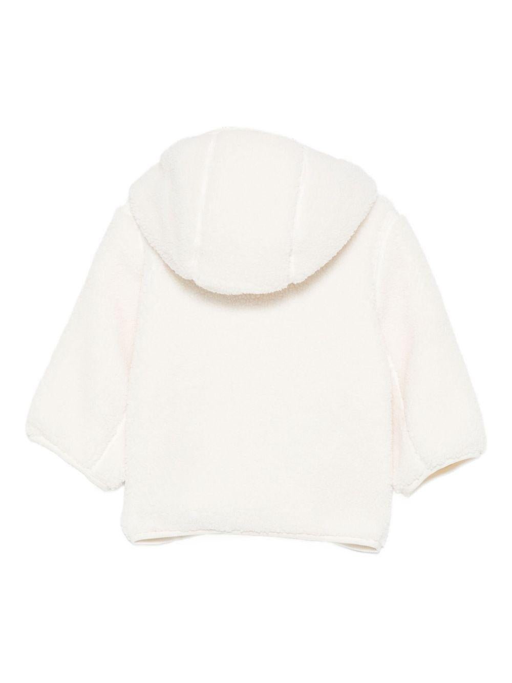 Giubbino per neonati K - Way Kids bianco con fodera in shearling - Rubino Kids