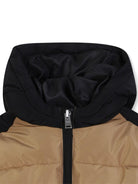 Giubbino per neonato Boss Kids marrone con design color - block - Rubino Kids