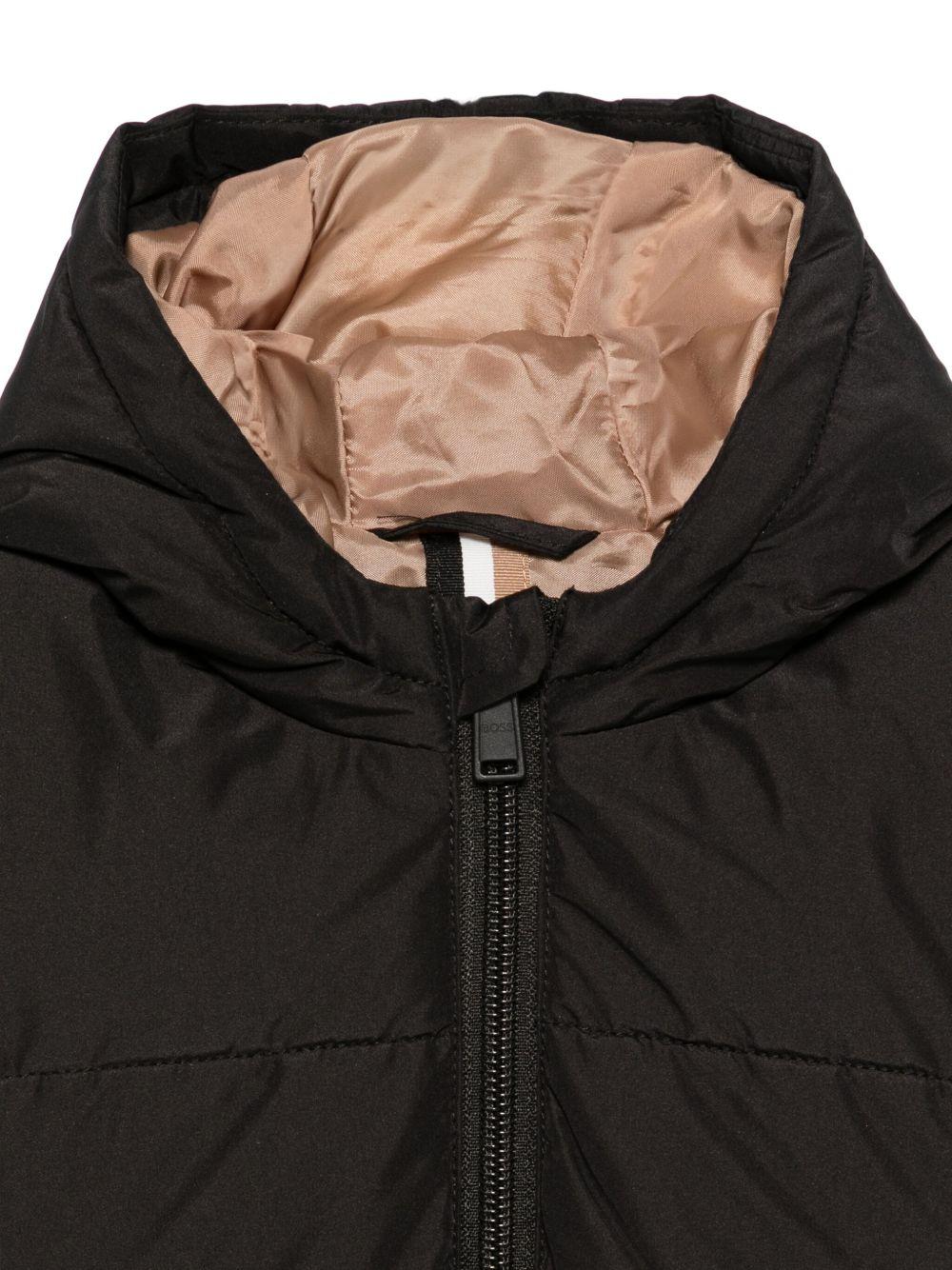 Giubbino per neonato Boss Kids nero con design trapuntato - Rubino Kids