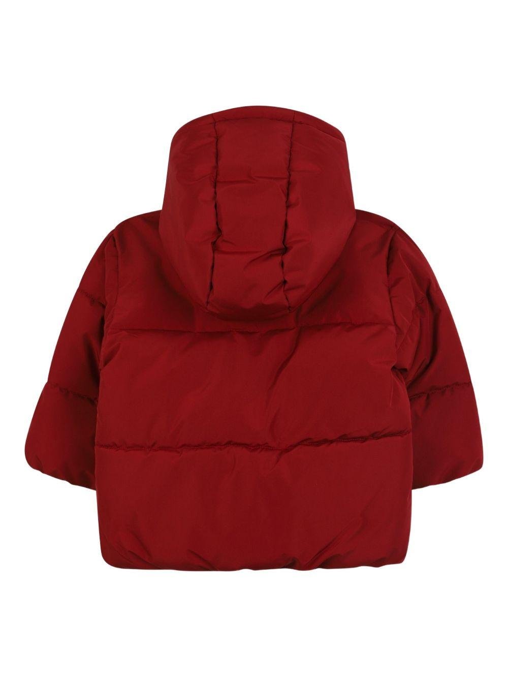Giubbino per neonato Boss Kids rosso con chiusura frontale con zip - Rubino Kids
