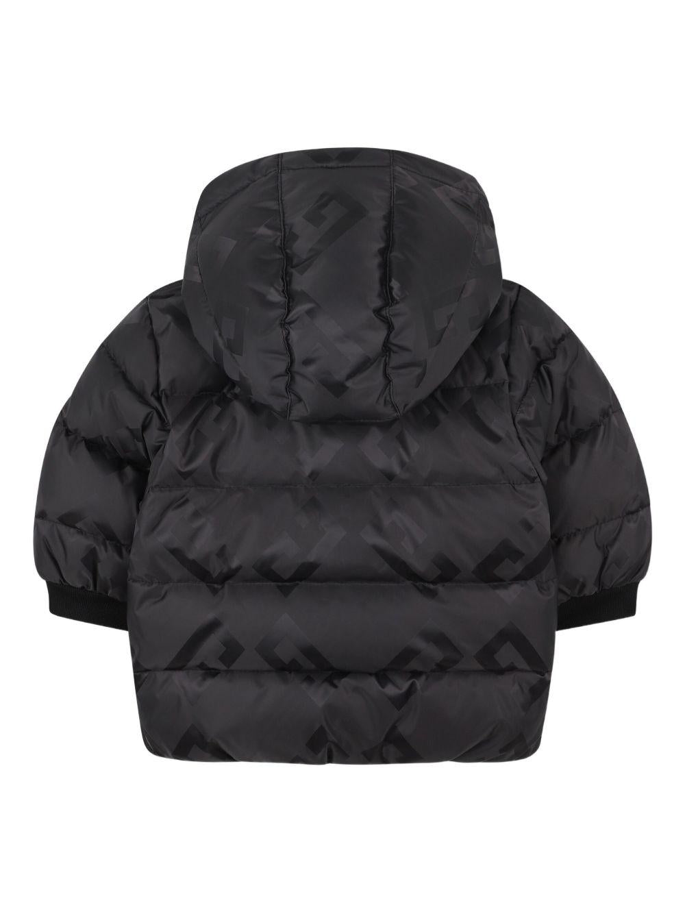 Giubbino per neonato Givenchy Kids nero con stampa con logo - Rubino Kids