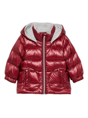 Giubbino per neonato Herno Kids rosso modello trapuntato