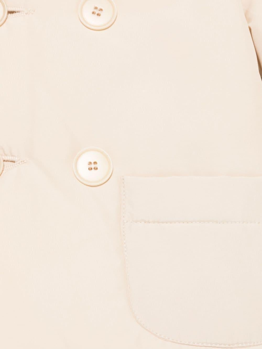 Giubbino per neonato Il Gufo beige con design doppiopetto - Rubino Kids