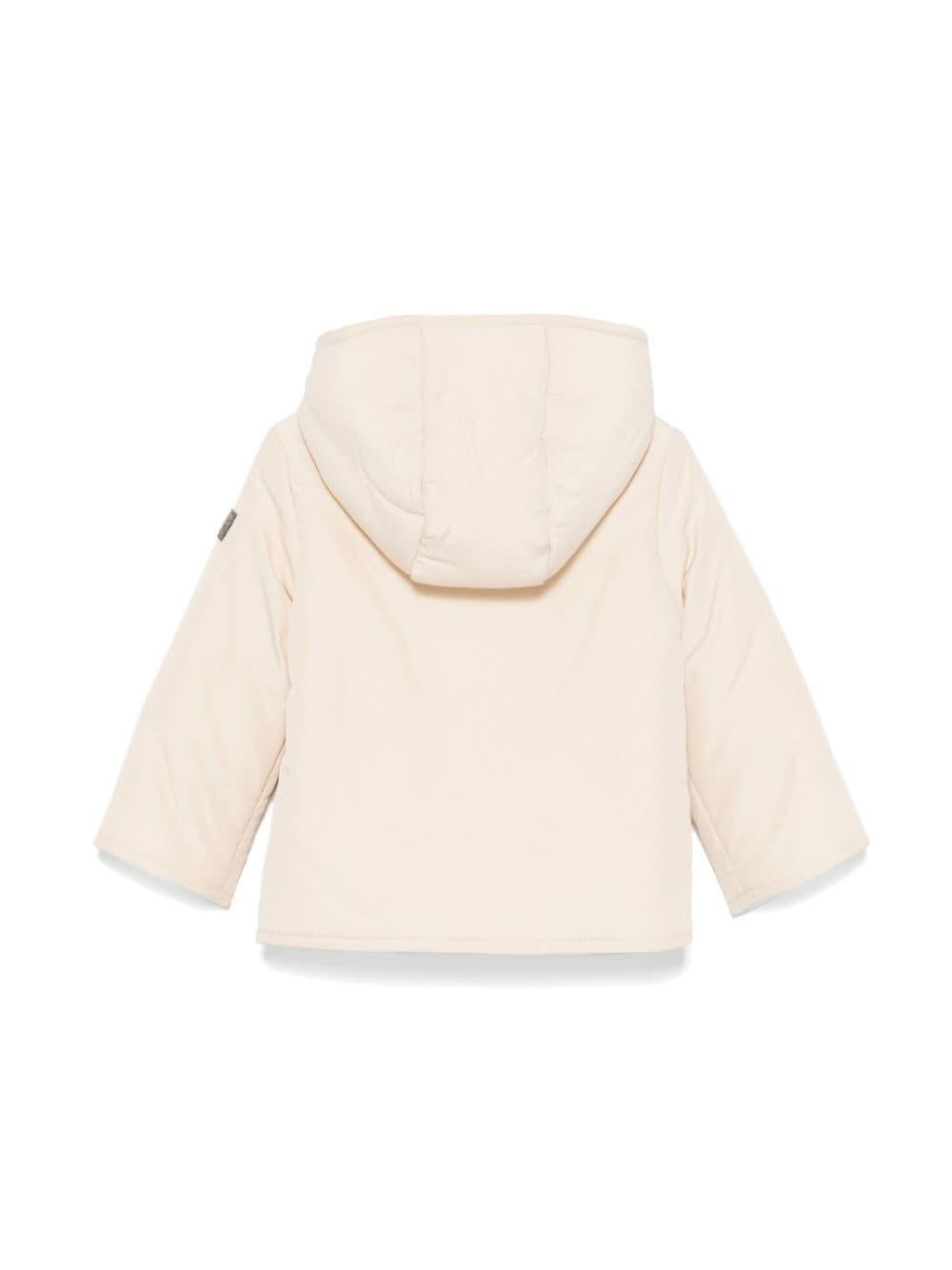 Giubbino per neonato Il Gufo beige con design doppiopetto - Rubino Kids