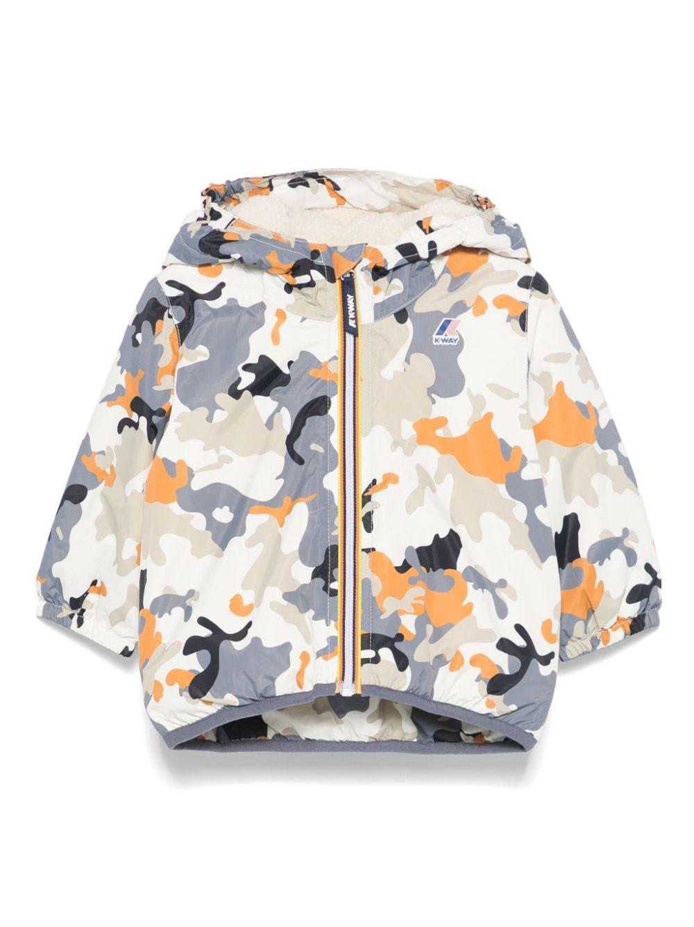 Giubbino per neonato K Way Kids E. Le Vrai 3.0 Claudine multicolore con design imbottito - Rubino Kids