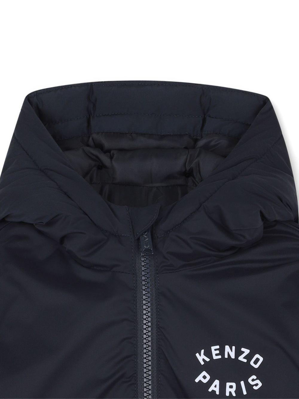 Giubbino per neonato Kenzo Kids blu con motivo Tiger Head - Rubino Kids