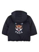 Giubbino per neonato Kenzo Kids blu con motivo Tiger Head - Rubino Kids