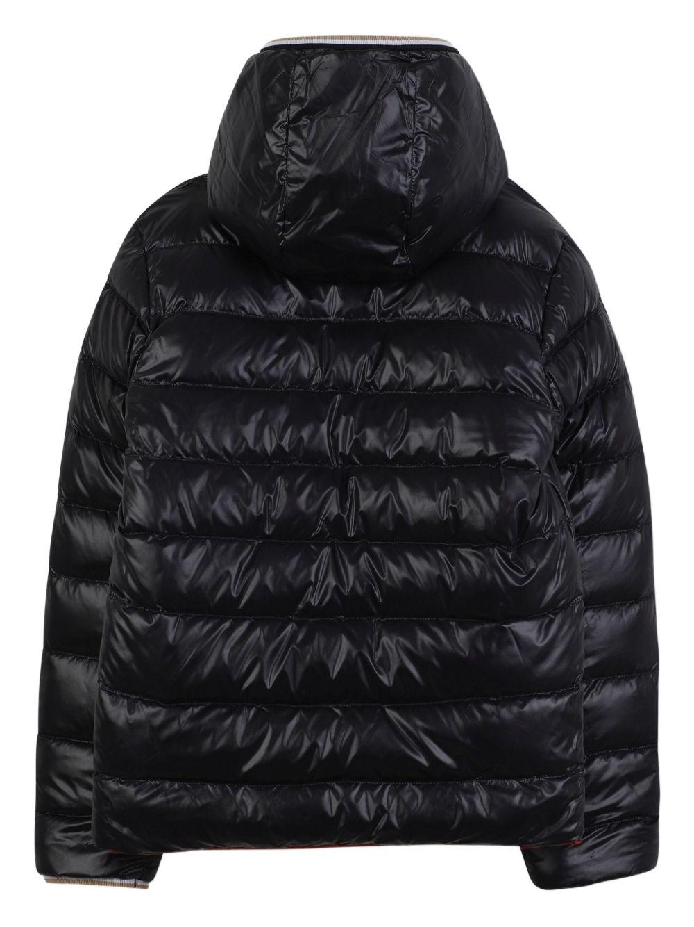 Giubbino reversibile per bambino Boss Kids rosso con dettaglio logo - Rubino Kids