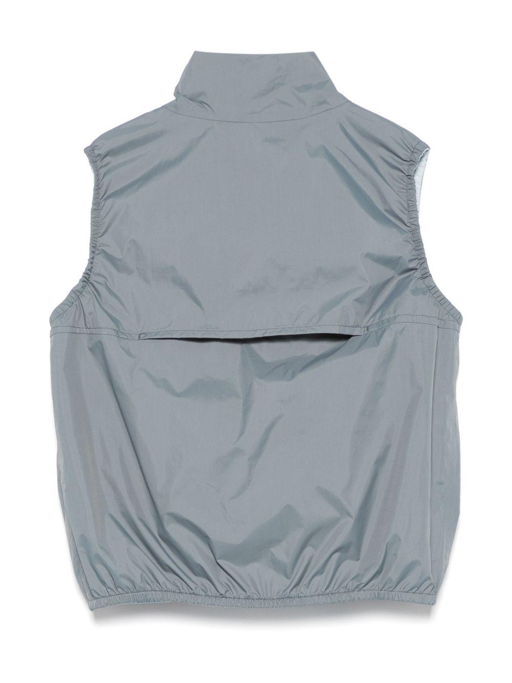 Giubbino smanicato per bambino K Way Kids grigio con design reversibile - Rubino Kids