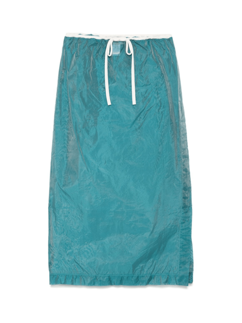 Gonna midi per donna THE M Olimpia verde con vita con coulisse elasticizzata - Rubino Kids