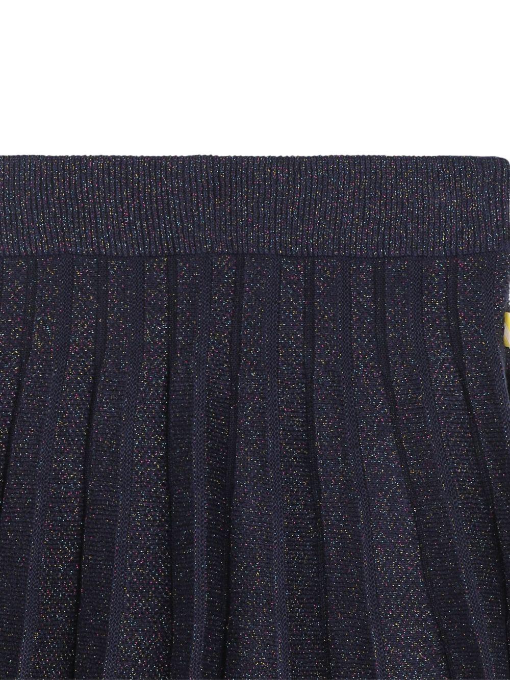 Gonna per bambina Billieblush blu plissettata - Rubino Kids