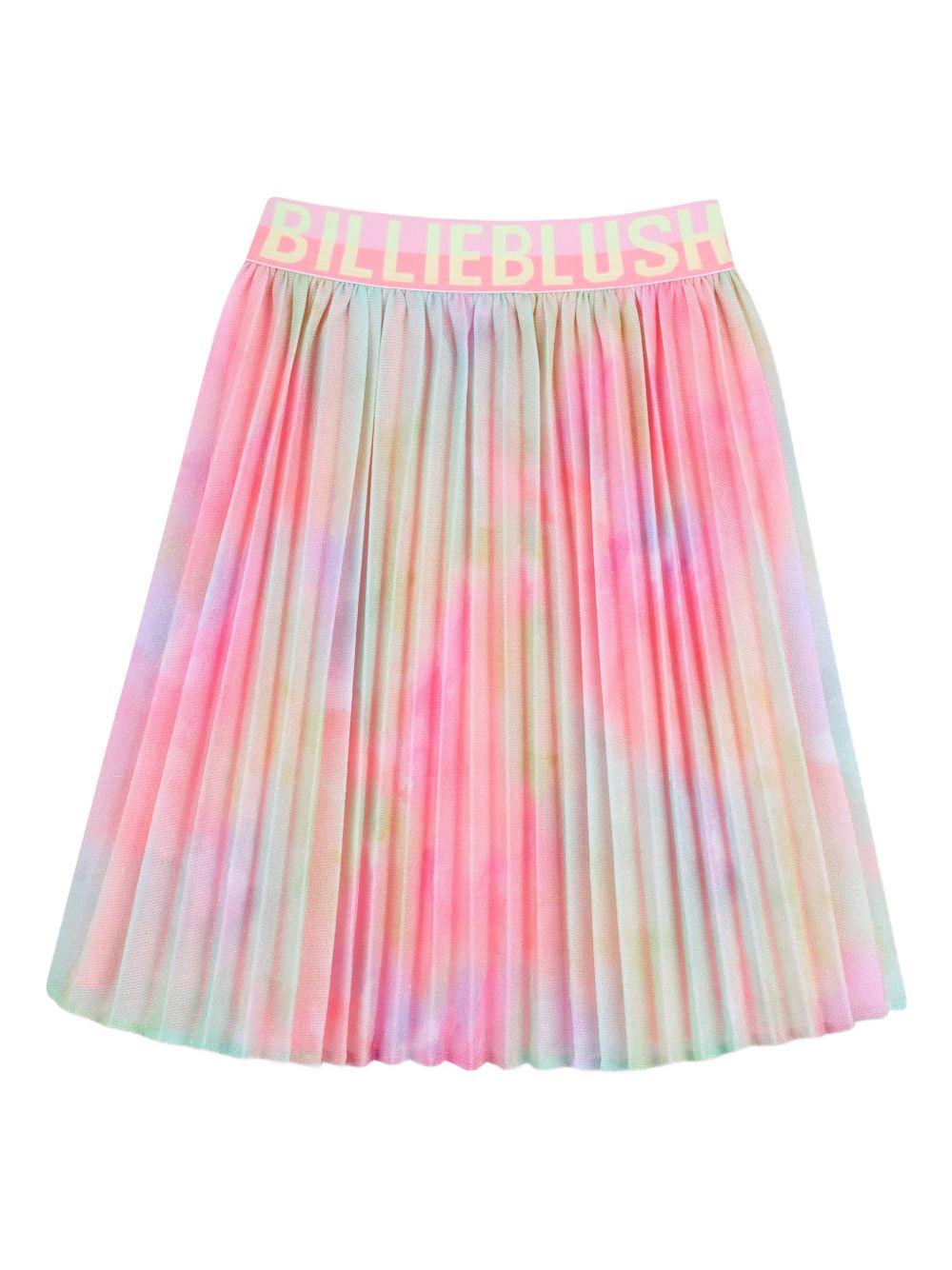 Gonna per bambina Billieblush rosa con design plissettato - Rubino Kids