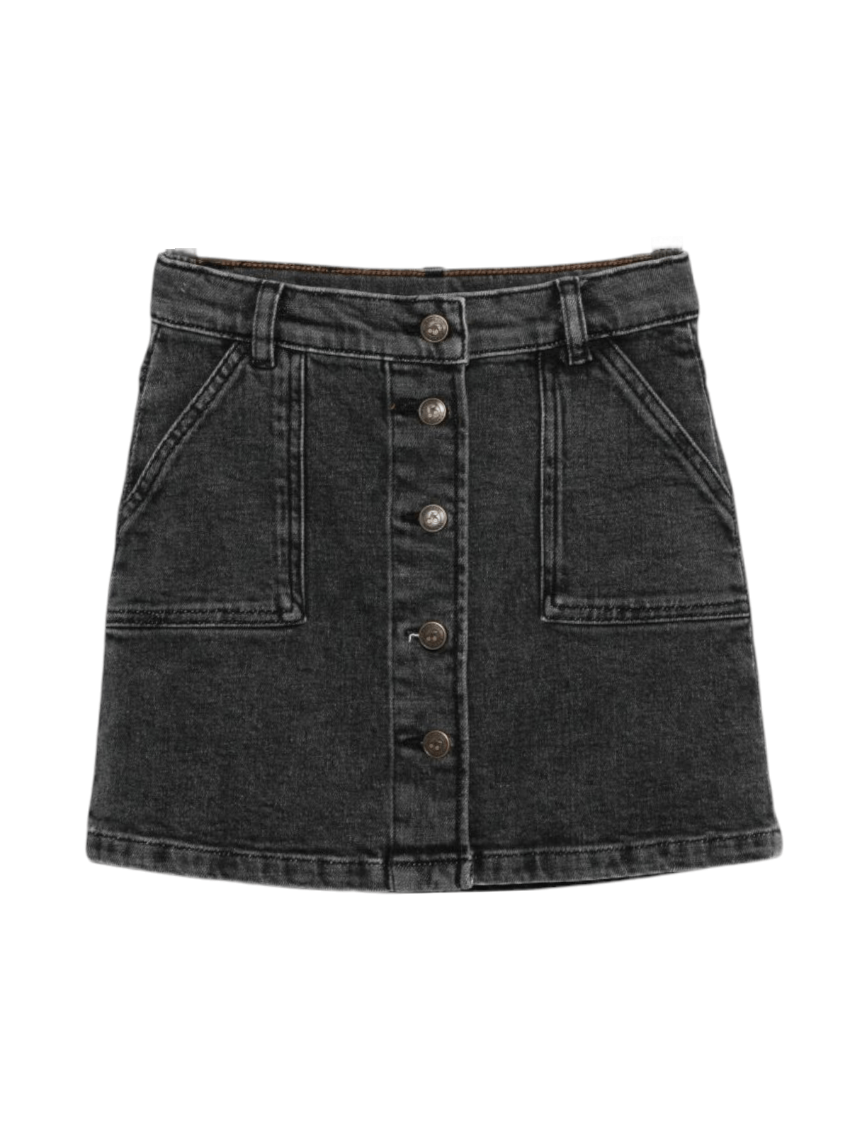 Gonna per bambina Bonpoint nera con bottoni sul davanti - Rubino Kids