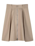 Gonna per bambina DKNY Kids beige con dettagli plissettati - Rubino Kids