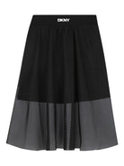 Gonna per bambina DKNY Kids nera con strato in rete - Rubino Kids