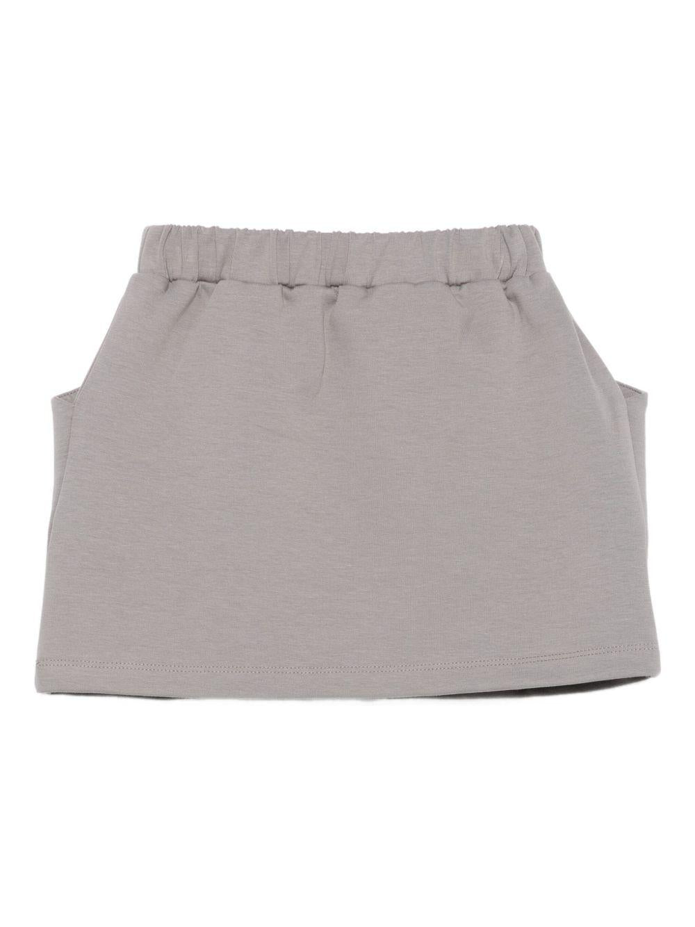 Gonna per bambina Douuod Kids grigia con due tasche laterali - Rubino Kids