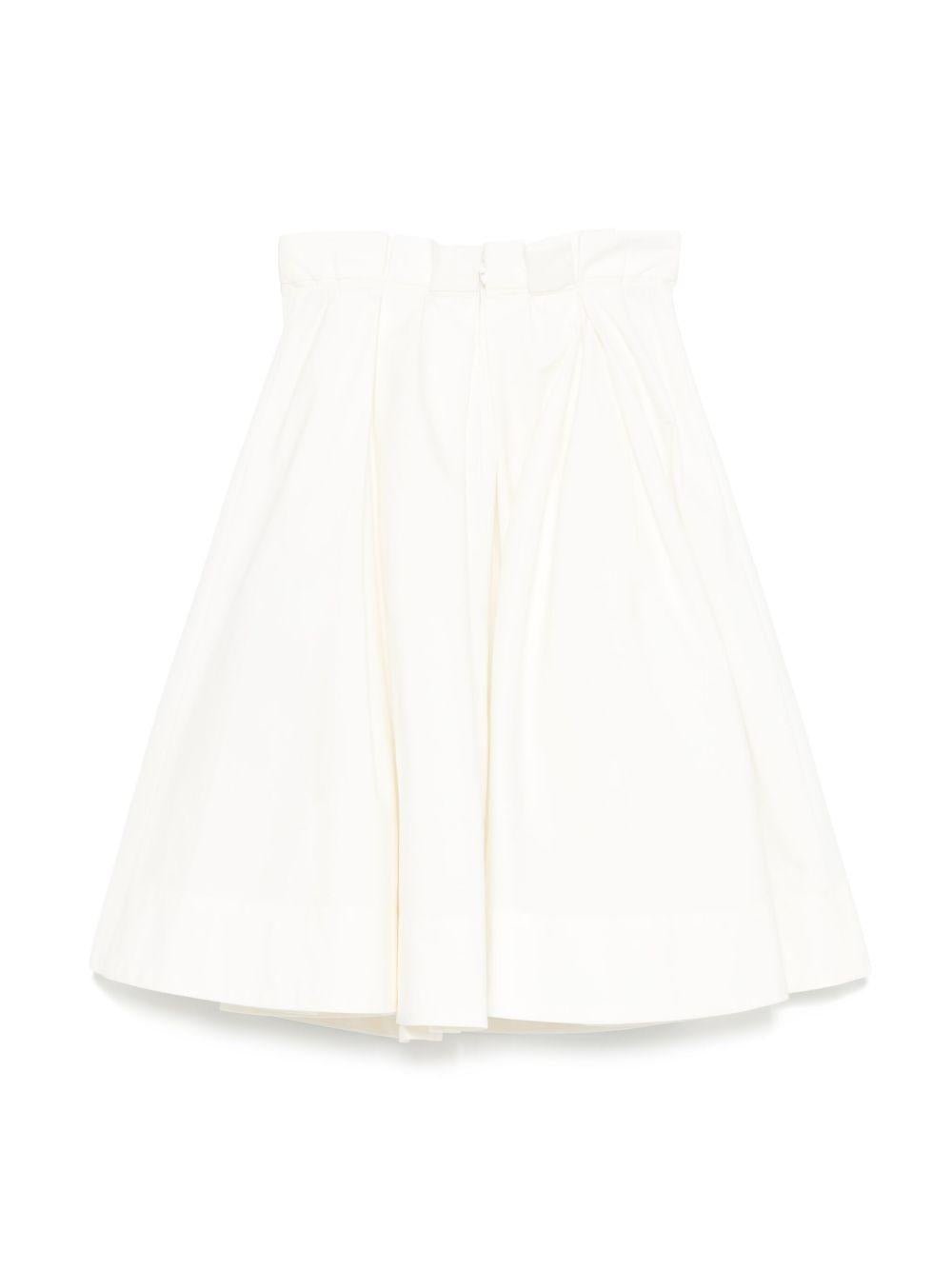 Gonna per bambina Elisabetta Franchi La Mia Bambina bianco plissettata - Rubino Kids