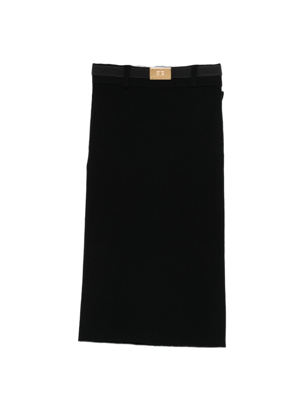 Gonna per bambina Elisabetta Franchi La Mia Bambina nera con placca con logo - Rubino Kids