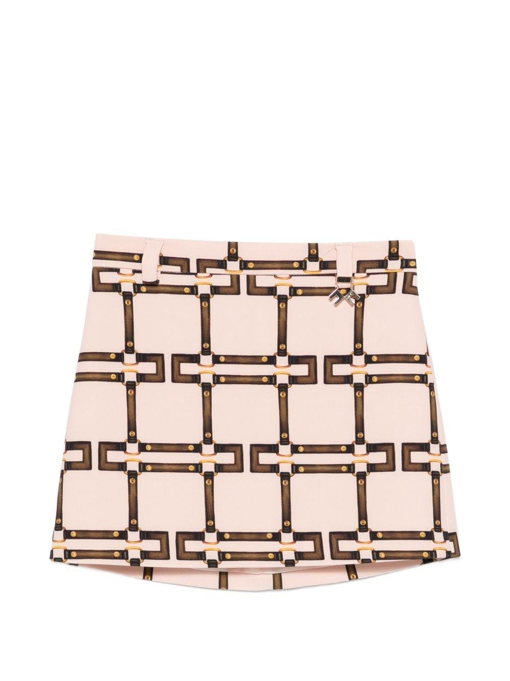 Gonna per bambina Elisabetta Franchi La Mia Bambina rosachiaro con fibbia - Rubino Kids