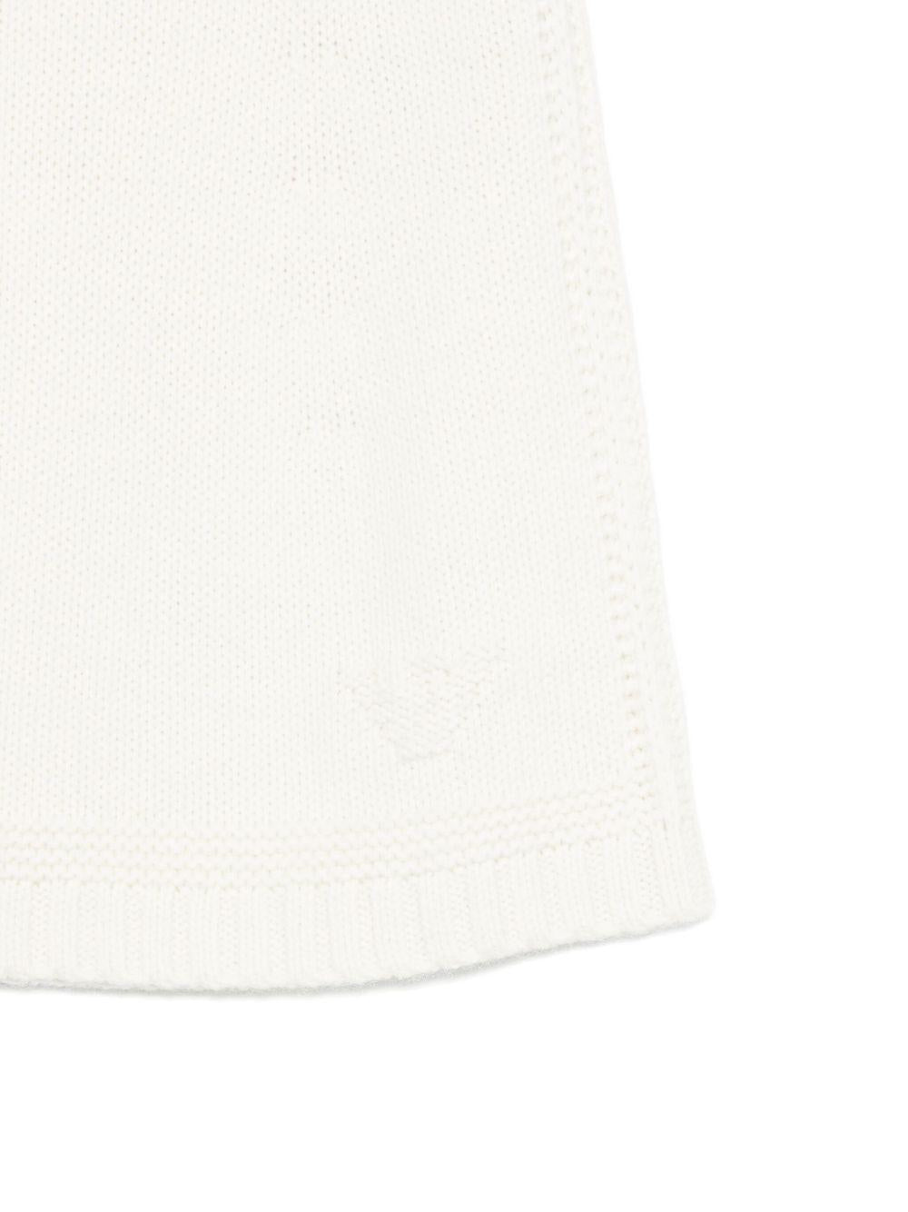 Gonna per bambina Emporio Armani Kids bianca con finiture blu - Rubino Kids