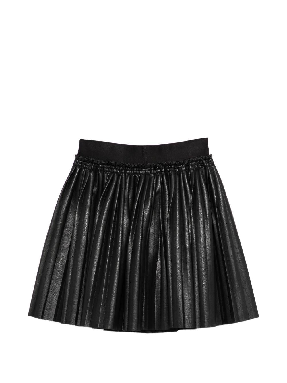 Gonna per bambina John Richmond Junior nera con design plissettato - Rubino Kids