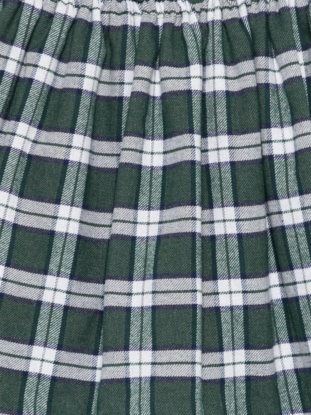 Gonna per bambina Mariella Ferrari verde con motivo a quadri - Rubino Kids