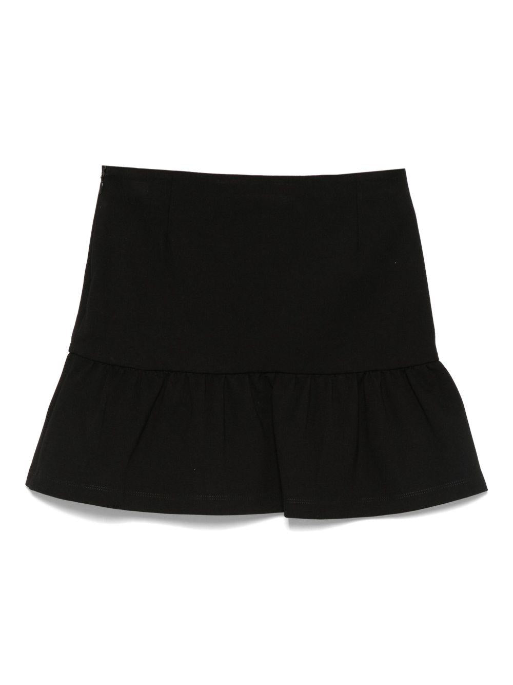 Gonna per bambina Moschino Kids nera con decorazione Teddy Bear - Rubino Kids