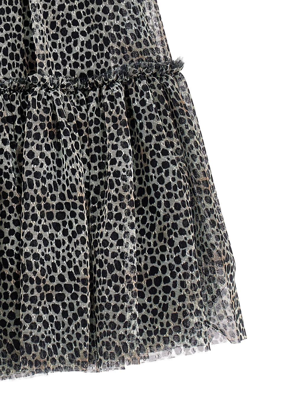 Gonna per bambina Philosophy Di Lorenzo Serafini Kids animalier con strati di ruches - Rubino Kids