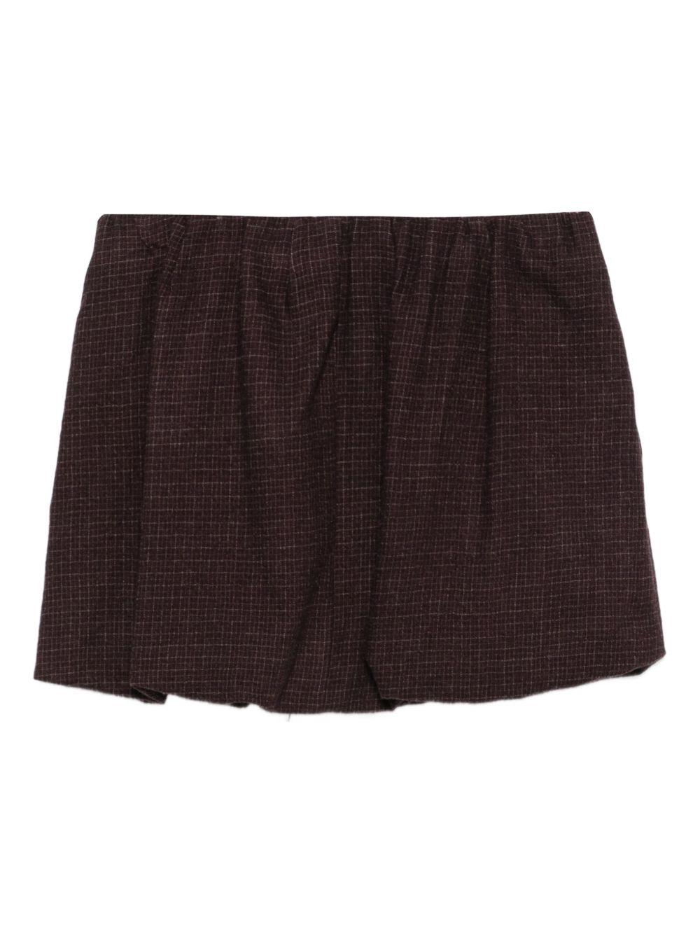 Gonna per donna ALYSI viola con motivo a quadri - Rubino Kids