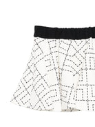 Gonna per neonata Elisabetta Franchi La Mia Bambina bianco con stampa monogramma - Rubino Kids