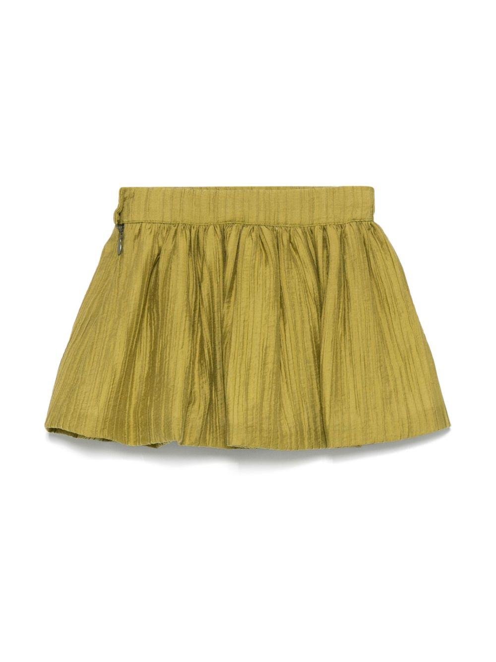 Gonna per neonata La Stupenderia verde plissettata - Rubino Kids