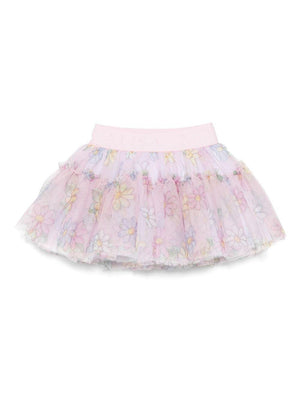 Monnalisa pink floral skirt for newborns