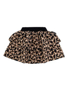 Gonna per neonata Moschino Kids nero con stampa Teddy - Rubino Kids