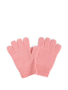 Guanti per bambina Bonpoint rosa in cashmere - Rubino Kids