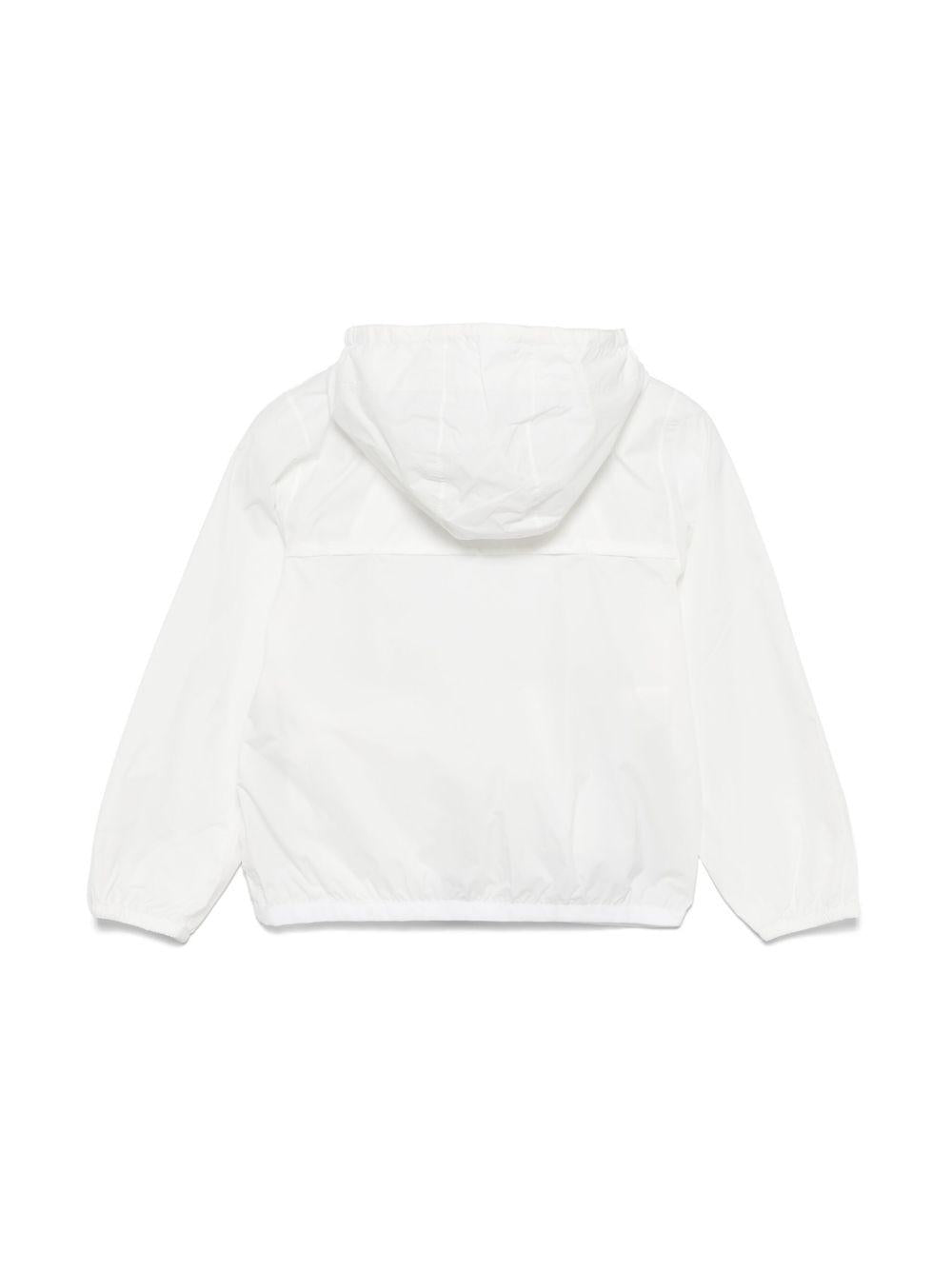 Giacca per bambini K Way Kids Le Vrai bianco con cappuccio ampio K61336W 001 K-WAY KIDS