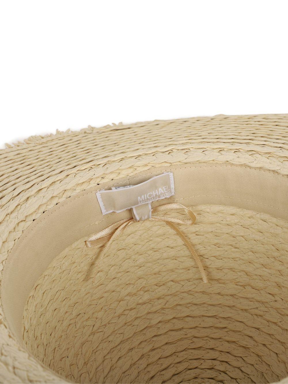 Cappello estivo per bambina Michael Kors Kids beige con frange R30627 117 MICHAEL KORS KIDS