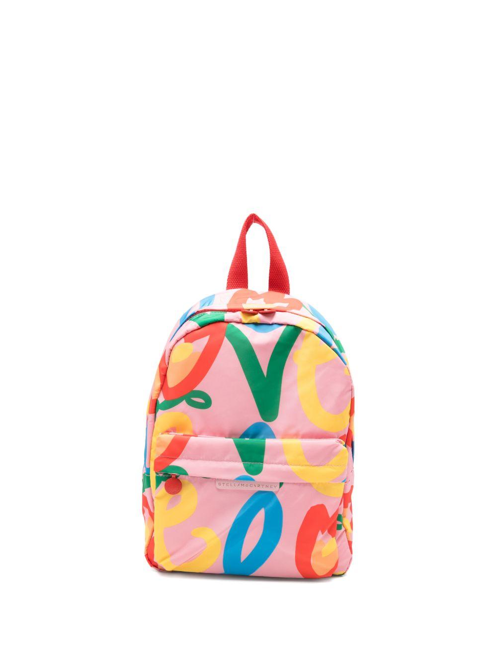 Zaino disegnato per bambina Stella McCartney Kids multicolor con manico TY0A78 Z3614 509MC STELLA McCARTNEY KIDS