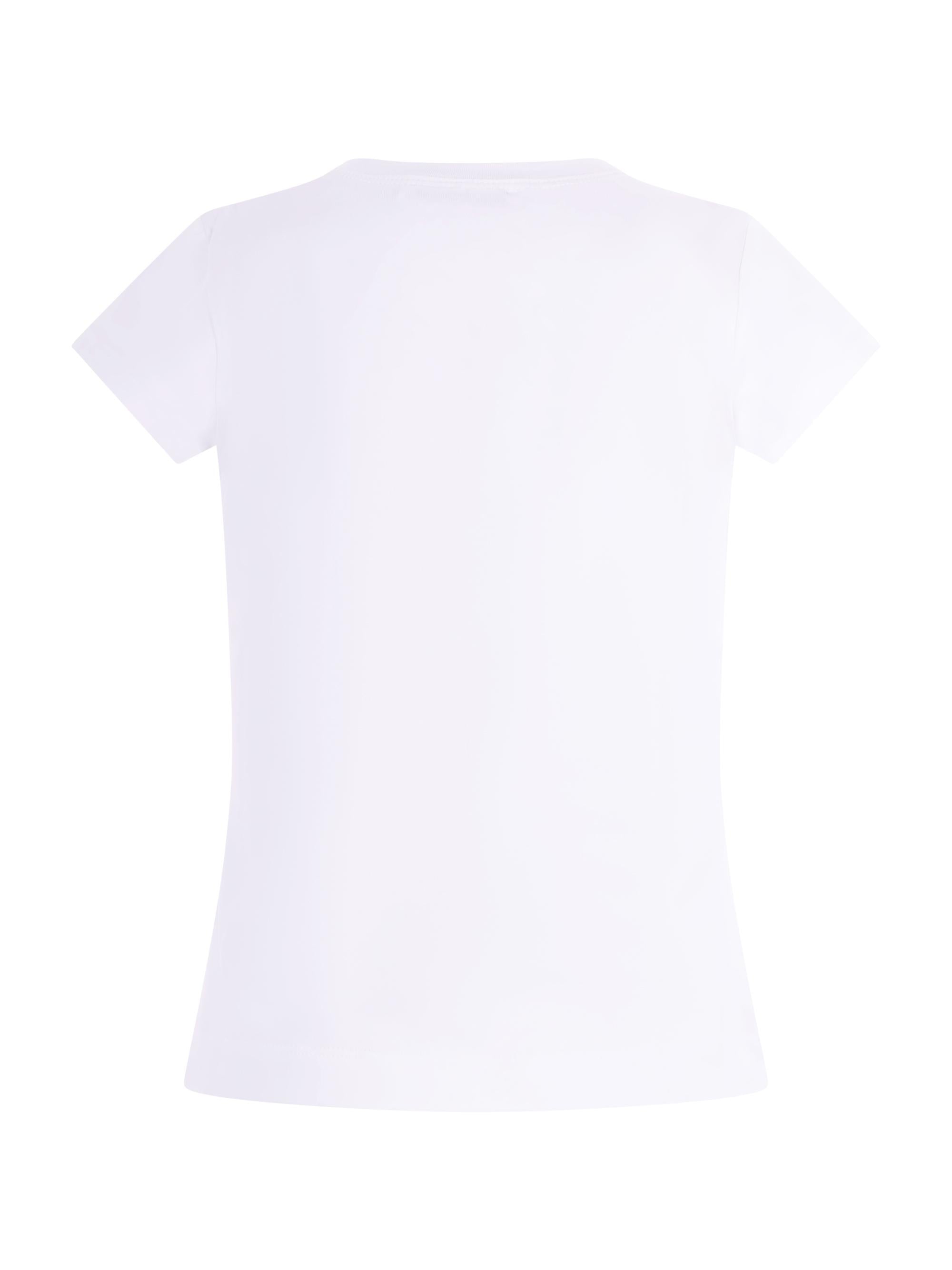 T-shirt per bambina Monnalisa Sweet Candies bianca con stampa grafica 11G609 7201 0099 MONNALISA