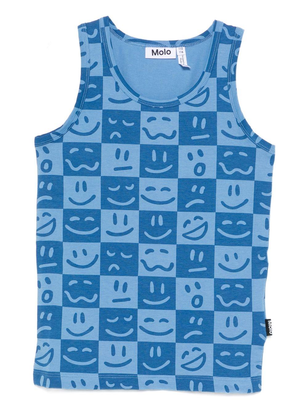 Set di due canotte per bambino Molo azzurre con diverse fantasie 1S26Q101 9749 MOLO