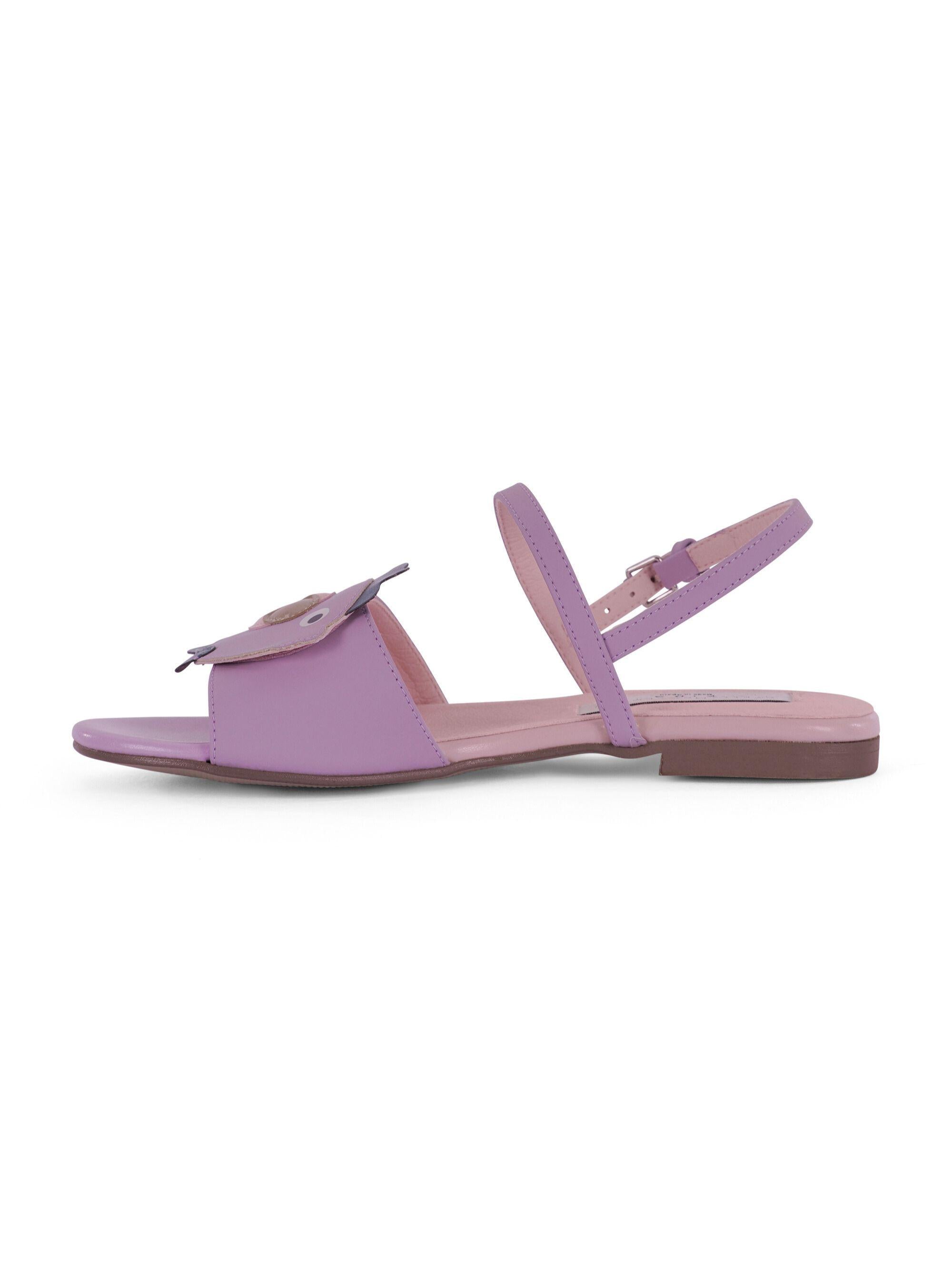 Sandali per bambina Stella McCartney Kids viola con applicazione pesci TY0B86 Z3611 539 STELLA McCARTNEY KIDS