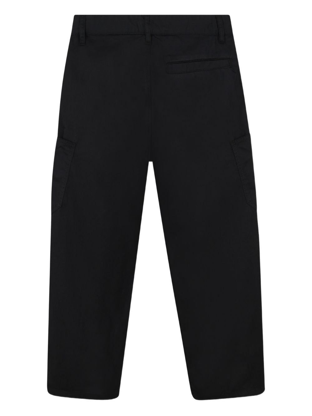 Pantaloni per bambino Givenchy Kids nero con logo H31093 09B GIVENCHY KIDS