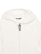 Giubbino per neonati K-Way Kids bianco con fodera in shearling K41478W BBI K-WAY KIDS