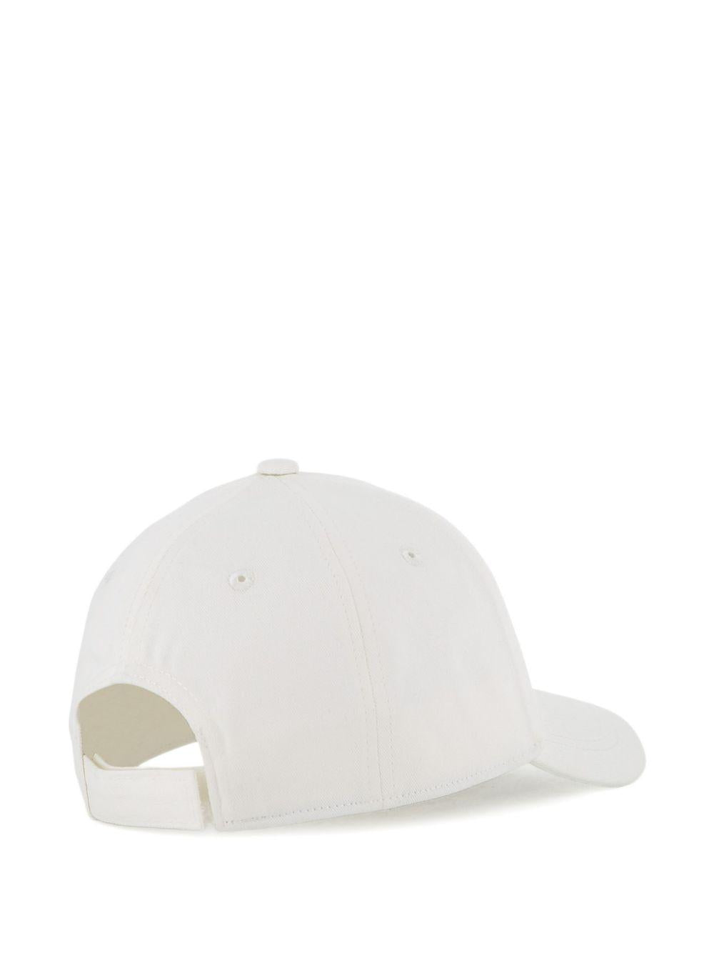 Cappello da baseball per bambina Michael Kors Kids bianco con placca logo R30626 117 MICHAEL KORS KIDS