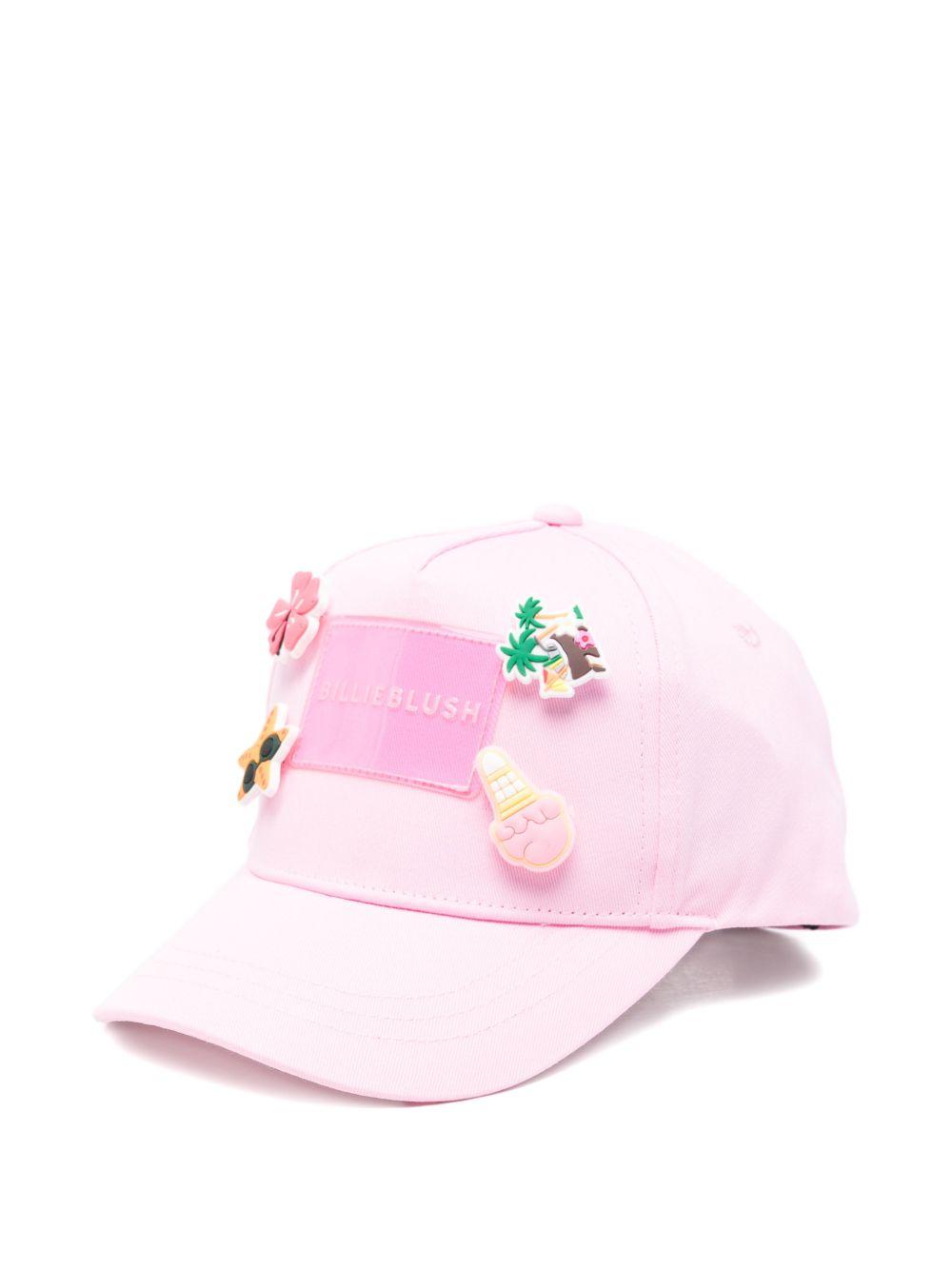 Cappello da baseball per bambina Billieblush rosa con decorazioni applicate U22010 46N BILLIEBLUSH