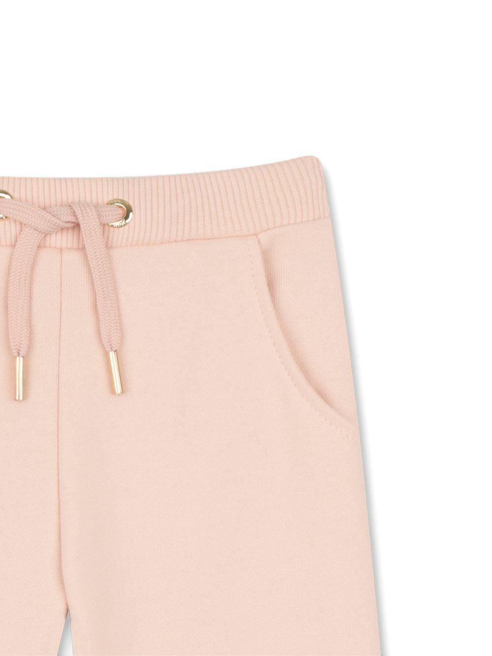Pantaloni sportivi per neonata Chloé Kids rosa con coulisse in vita C20904 46J CHLOE' KIDS