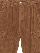 Pantaloni cargo per bambino John Richmond Junior marroni con chiusura con bottoni RBA25207PA RAWHIDE JOHN RICHMOND JUNIOR