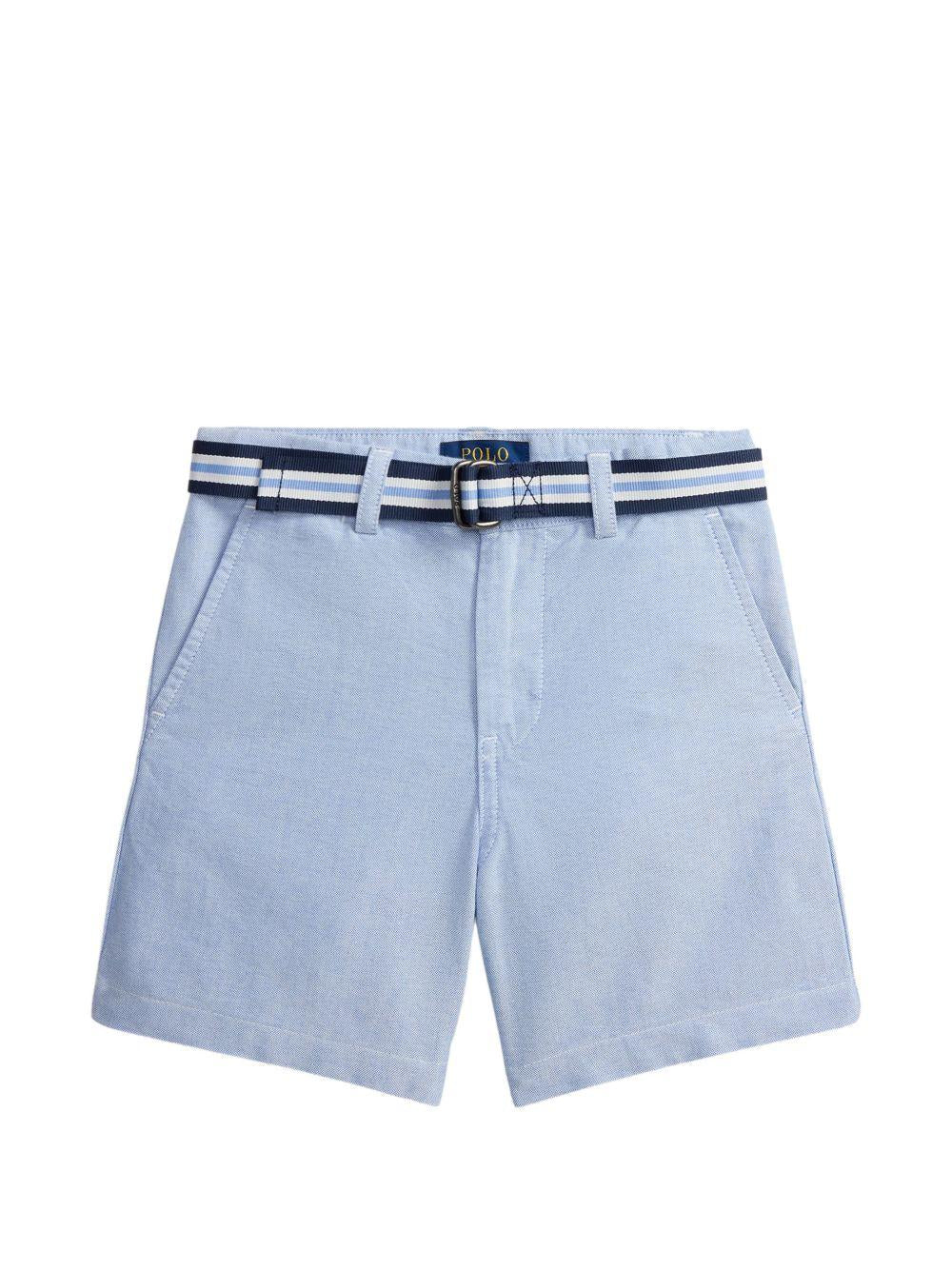 Shorts per bambino Polo Ralph Lauren Kids azzurri con cintura 322963291 502 Ralph Lauren kids